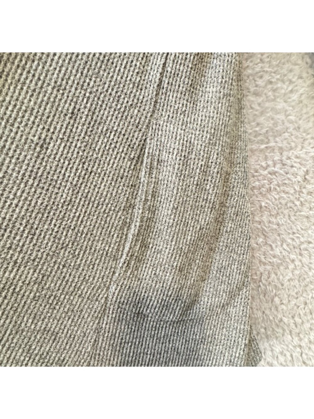 Chico's Zenergy Convertible Cardigan Kimono Grey Waffle Size 2 (12) Cozy - Picture 7 of 9
